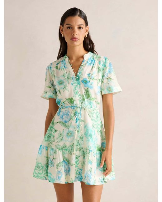 Forever New Green Jodie Skater Mini Dress
