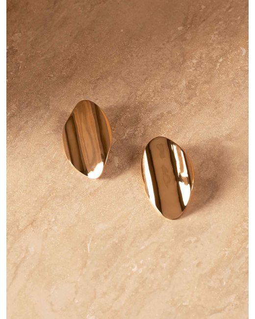 Forever New Brown Signature Scarlet Statement Metal Earrings