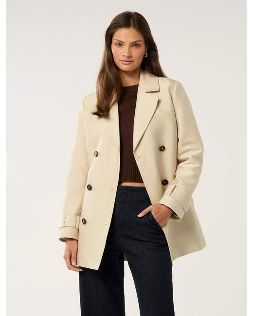 Forever New Natural Stella Structured Trench Coat