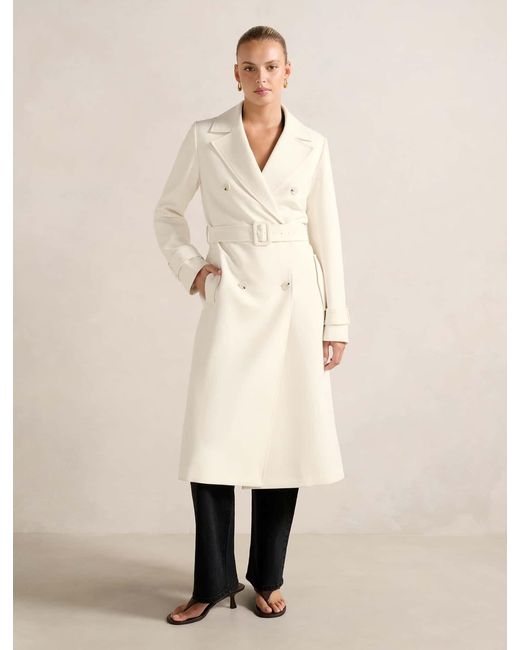 Forever New Natural Lydia Crepe Trench Coat