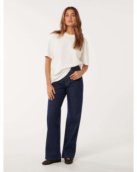 Forever New Blue Sky Straight-Leg Jeans