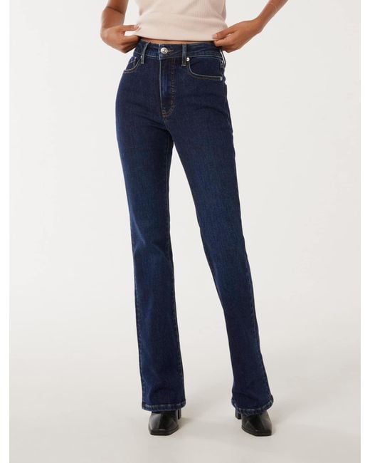 Forever New Blue Eloise Petite Classic Bootcut Jeans