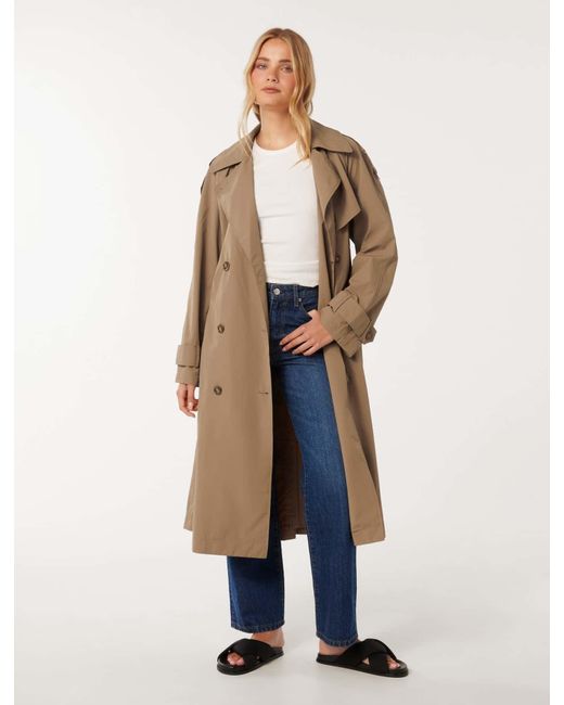 Forever New Natural Alexis Summer Trench Coat