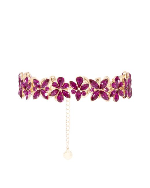 Forever New Pink Signature Petal Stone Necklace