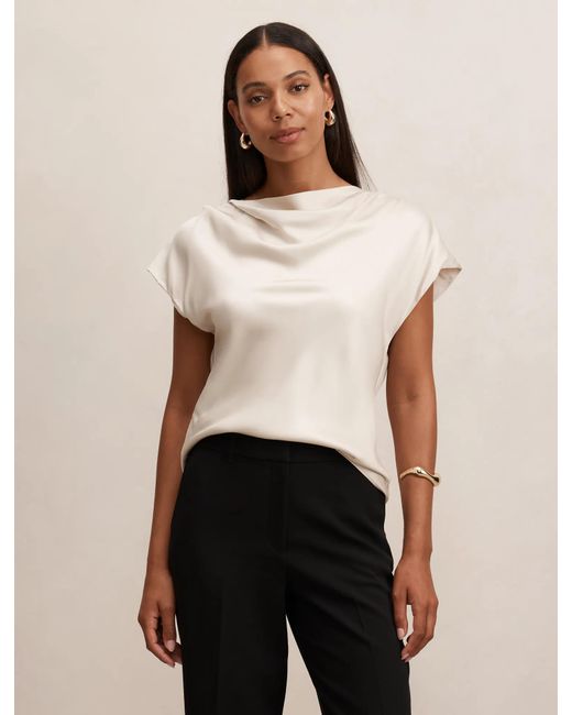 Forever New Natural Reign Cowl Neck Top