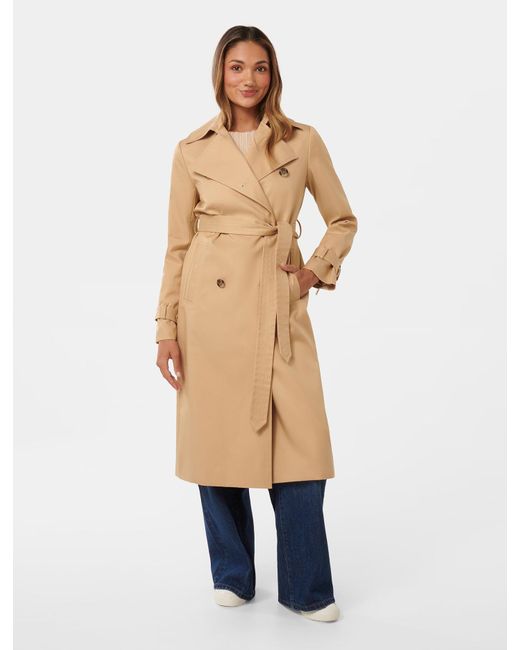 Forever New Natural Payton Petite Soft Trench Coat