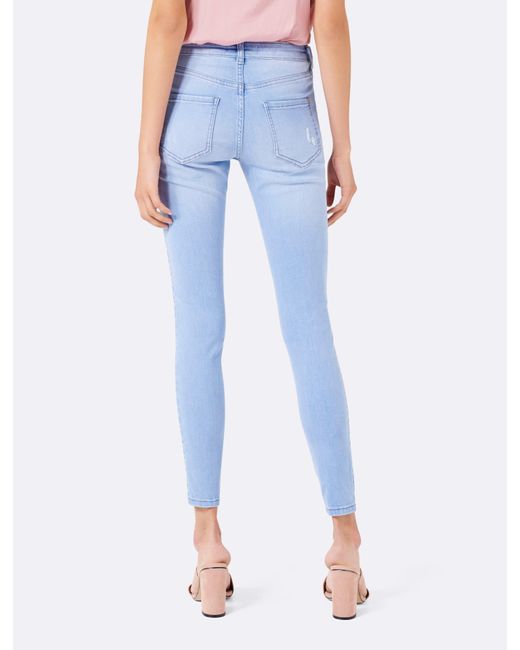 Forever New Cotton Poppy Mid Rise Ankle Grazer Jean in Blue - Lyst