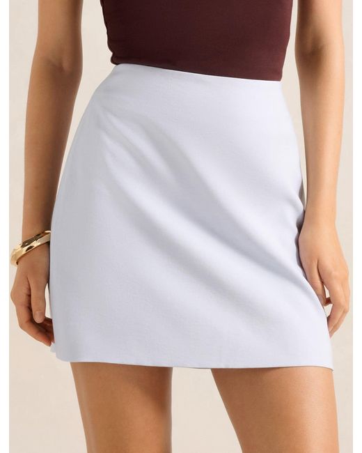 Forever New White Kimberly Mini Skirt