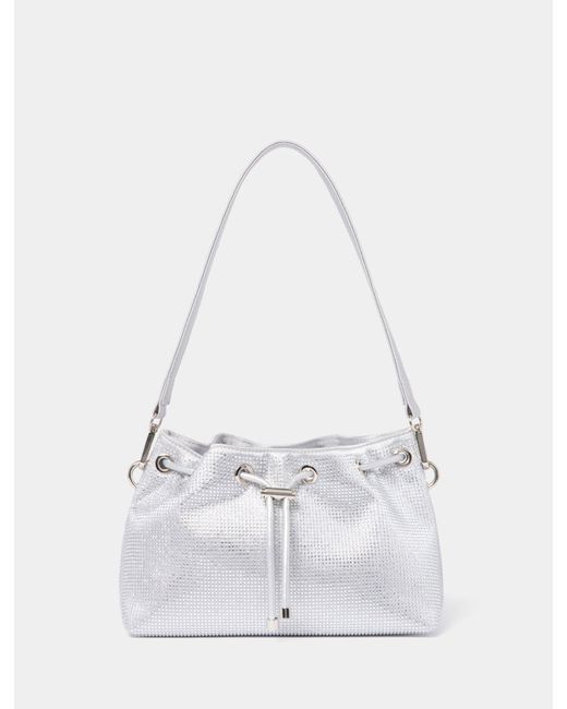 Forever New White Signature Cecilia Small Clutch Bag