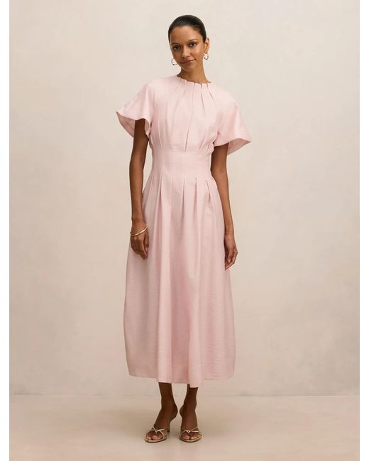 Forever New Natural Everly Petite Seam Detail Midi Dress