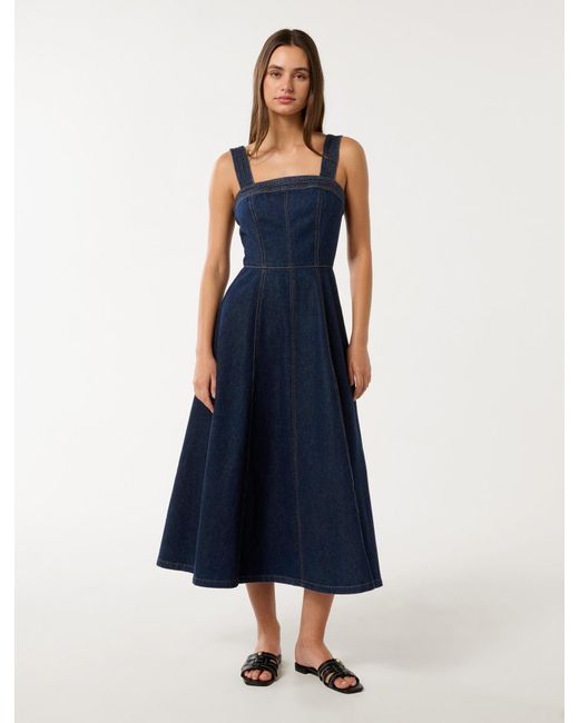 Forever New Blue Allanah Denim Dress