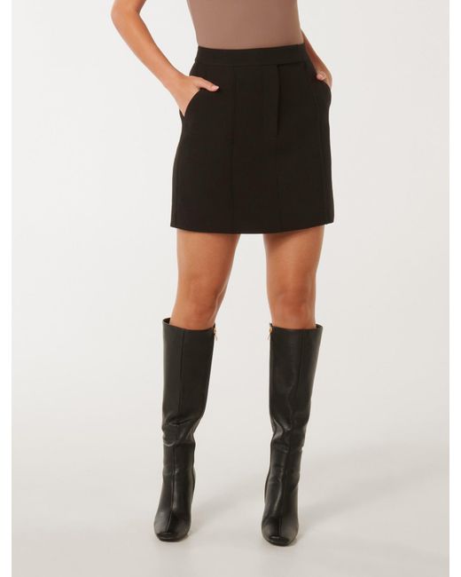Forever New Black Tabitha Mini Skirt