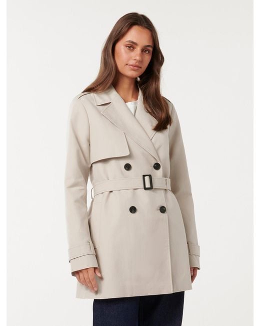 Forever New Green Rhea Trench Coat