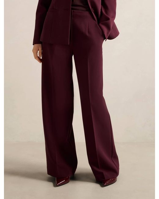 Forever New Purple Lee Wide-Leg Trousers