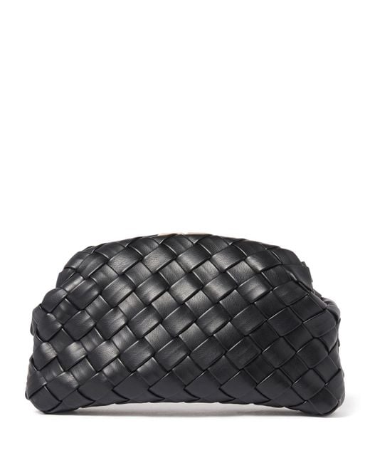 Forever New Black Winifred Weave Clutch Bag