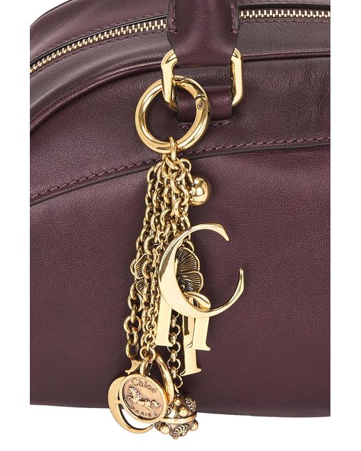 Chloé Purple Bowling Bag