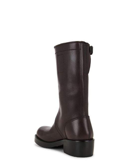 Dries Van Noten Black Moto Boot