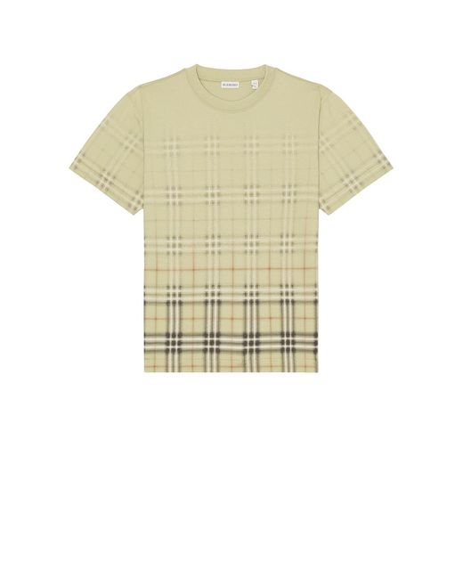 Burberry Green Ryan Check Tee for men
