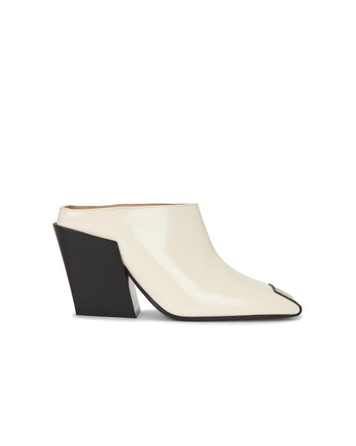 Bottega Veneta White Mule Pump