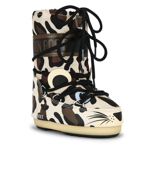 Moon Boot Black Junior Icon Animal Boot