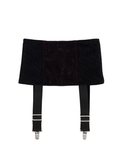 Dolce & Gabbana Black Garter Belt