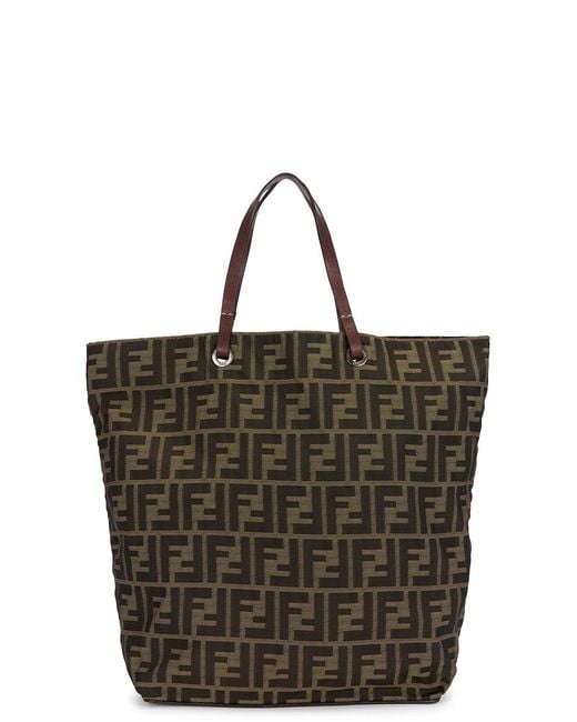 Fendi Brown Zucca Tote Bag