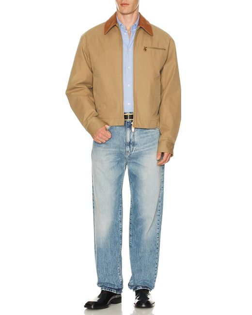 Versace Blue Blouson for men
