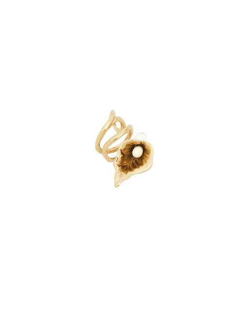 Chloé Metallic Flower Ring