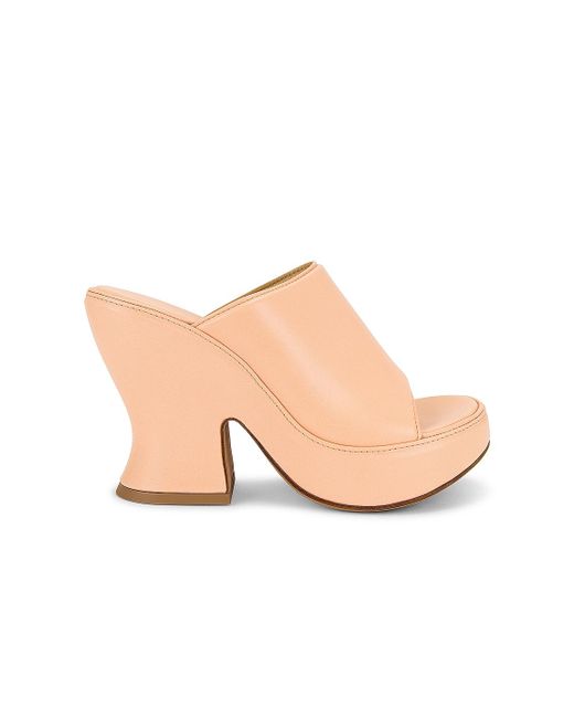 Bottega Veneta Natural Wedge Sandals