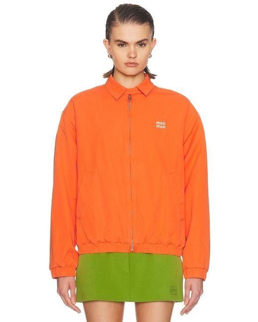 Miu Miu Orange Track Jacket