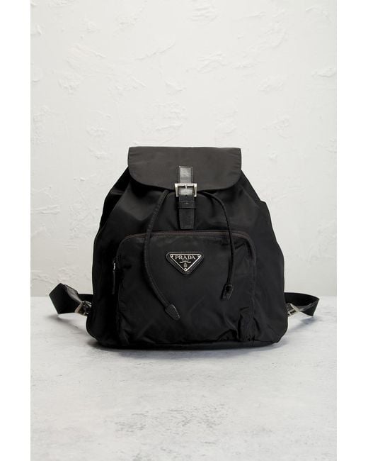 Prada Black Tessuto Mini Backpack