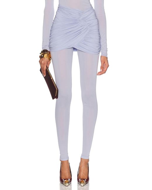 Alexandre Vauthier Blue Mini Wrap Skirt