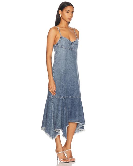 Moschino Blue Sleeveless Denim Dress