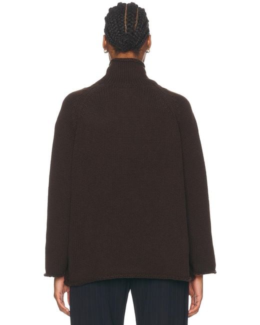 Bode Black Rollneck Cashmere Sweater