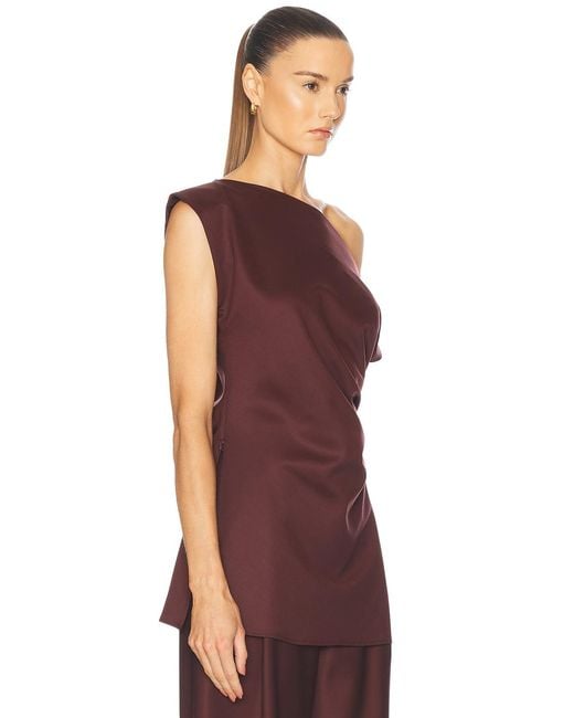 SEV Red Draped Top