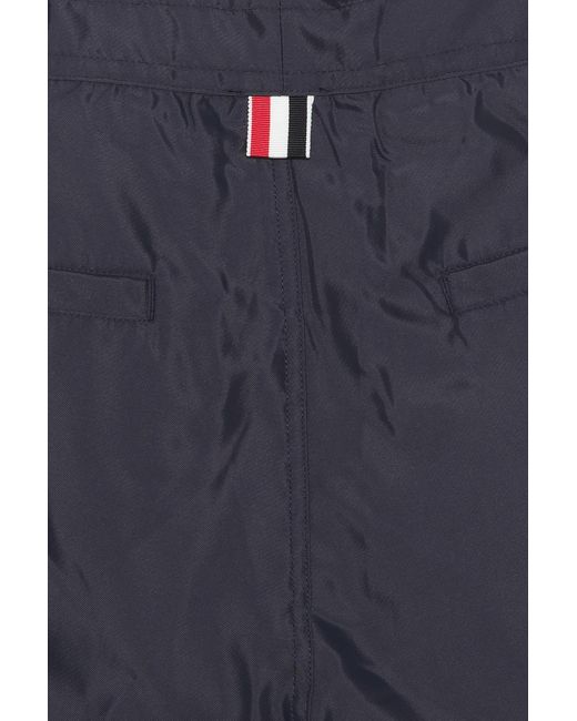 Thom Browne Blue Button Front Board Short for men