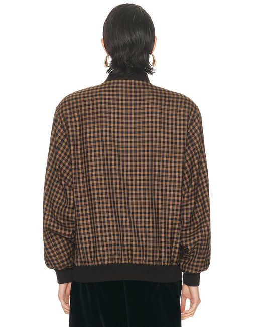 Saint Laurent Brown Bomber Jacket