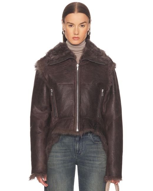Rick Owens Brown Reversible Exploder Jacket