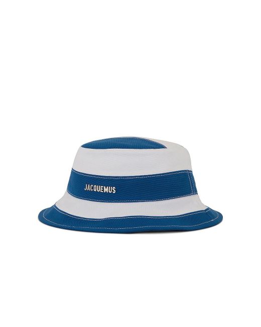 Jacquemus Cotton Le Bob Rayures in Blue 