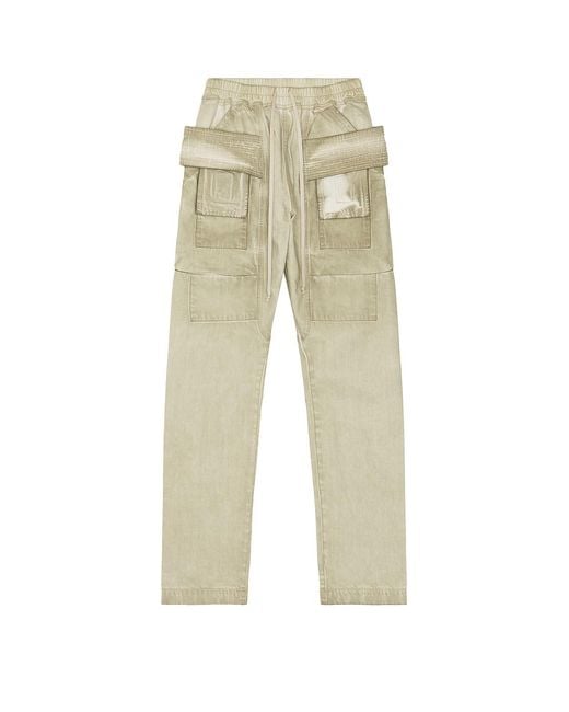 Rick Owens Natural Creatch Cargo Drawstring for men