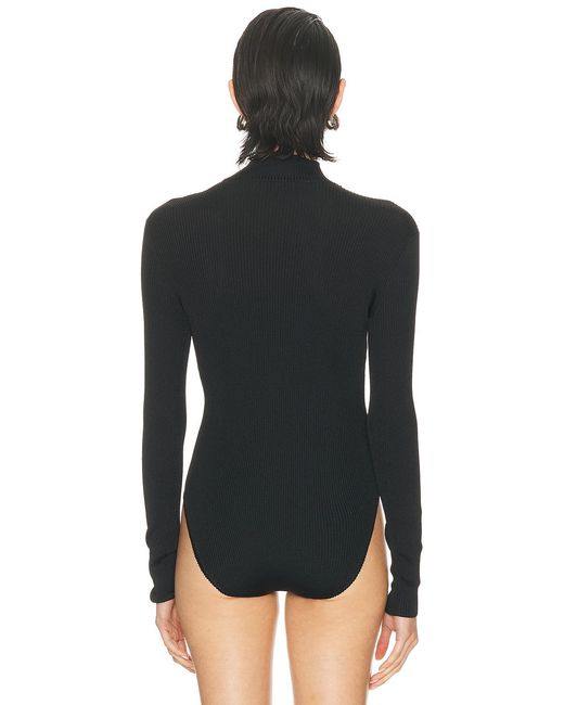 Givenchy Black High Neck Bodysuit Top