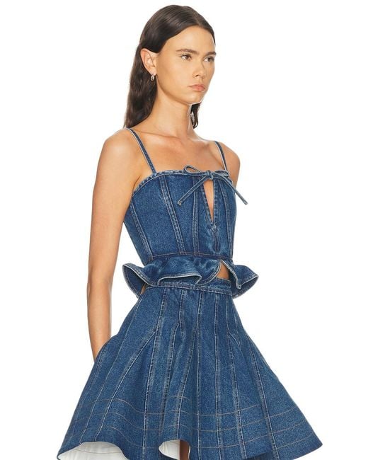 AKNVAS Blue Carmi Top