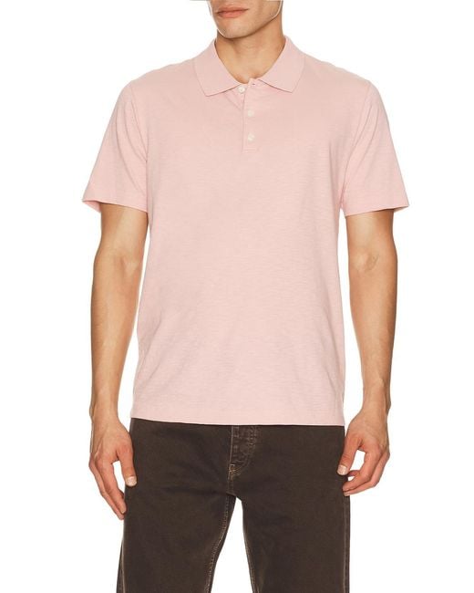 Theory Pink Bron Polo for men