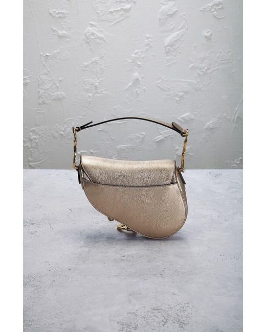 Dior Natural Mini Saddle Bag