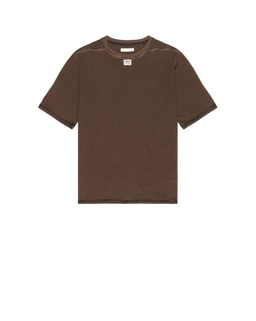 Commission Brown Reversed Tee for men