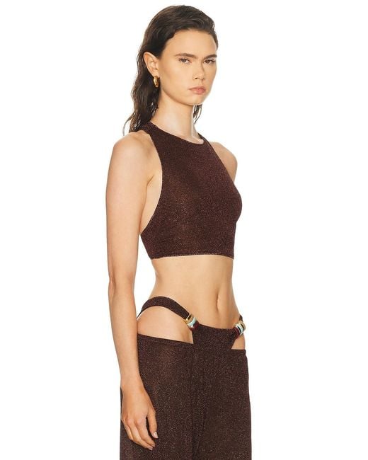 Oseree Black Lumiere Multi Ring Top
