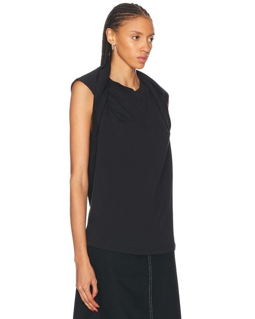 Courreges Black Multi-Styling Tank Top