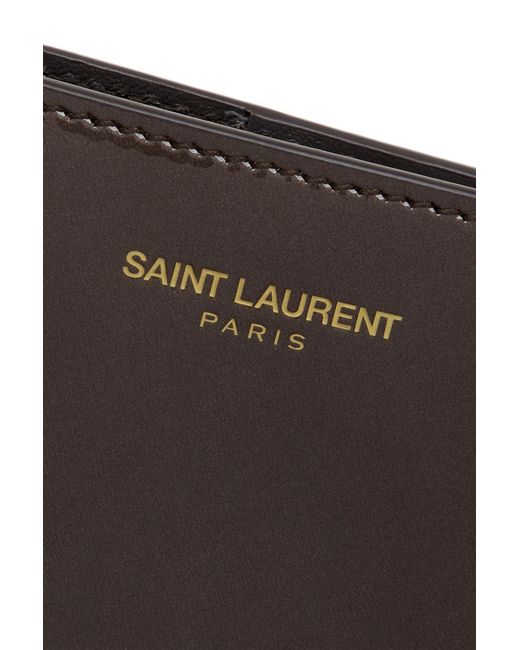 Saint Laurent Brown Passport Case