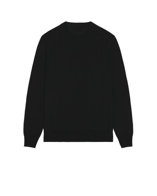 Alexander McQueen Black Crew Neck Jacquard Sweater for men