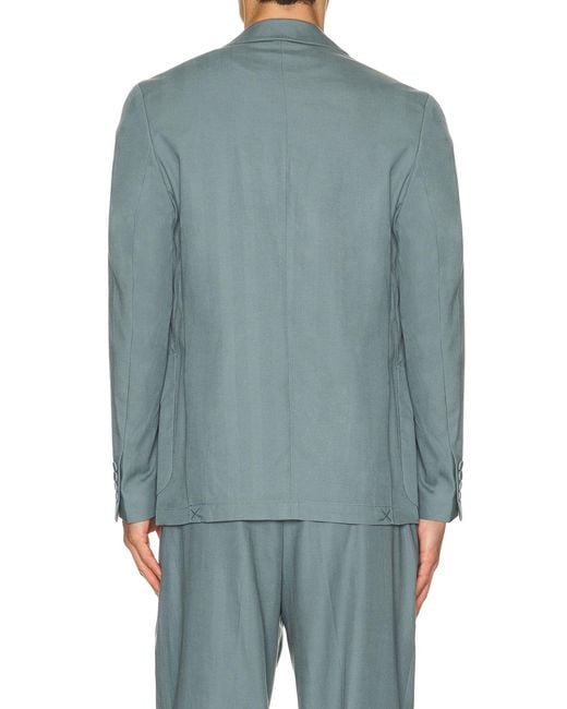 Percival Blue Lyocell Regular Blazer for men